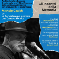  January 27th 9am - Concert in Brescia: Gazich as guest of Casa della Memoria